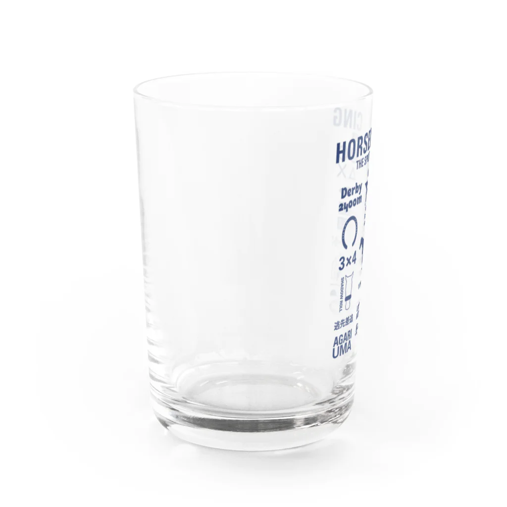 KAWAGOE GRAPHICSのHORSERACING GRAPHICS 紺 Water Glass :left