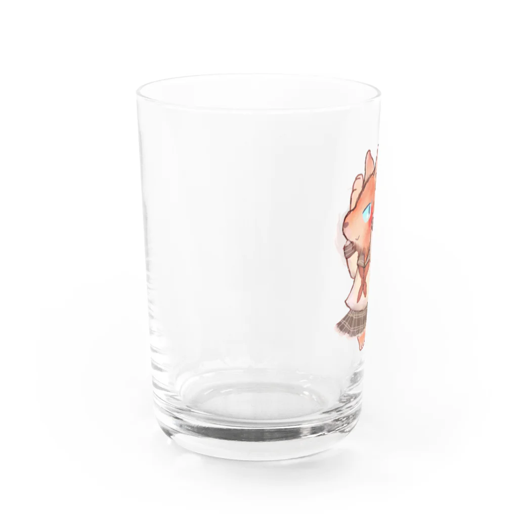 ノアオオカミのオオカミのウルフル Water Glass :left