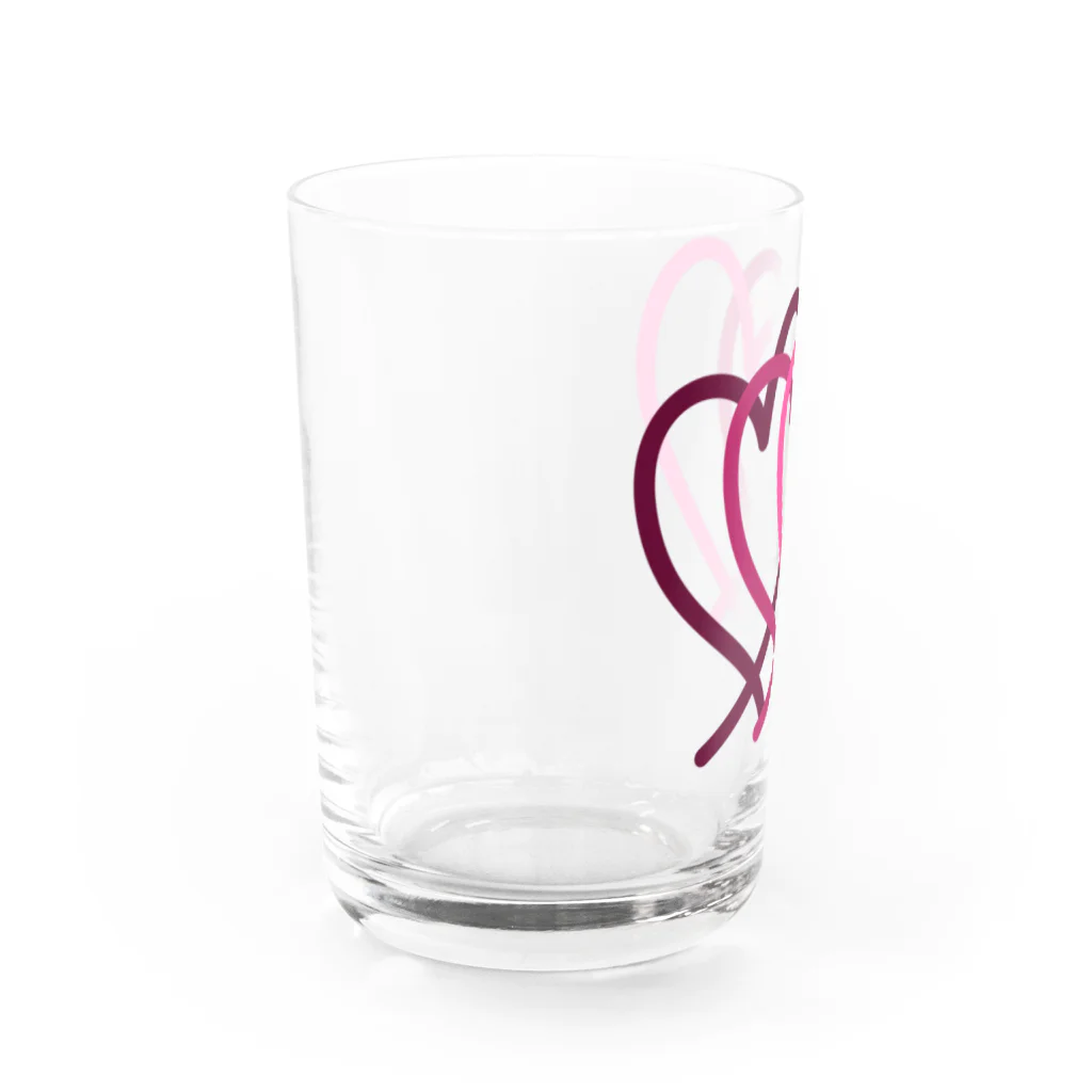 2n3n designのハート （ビッグ） Water Glass :left