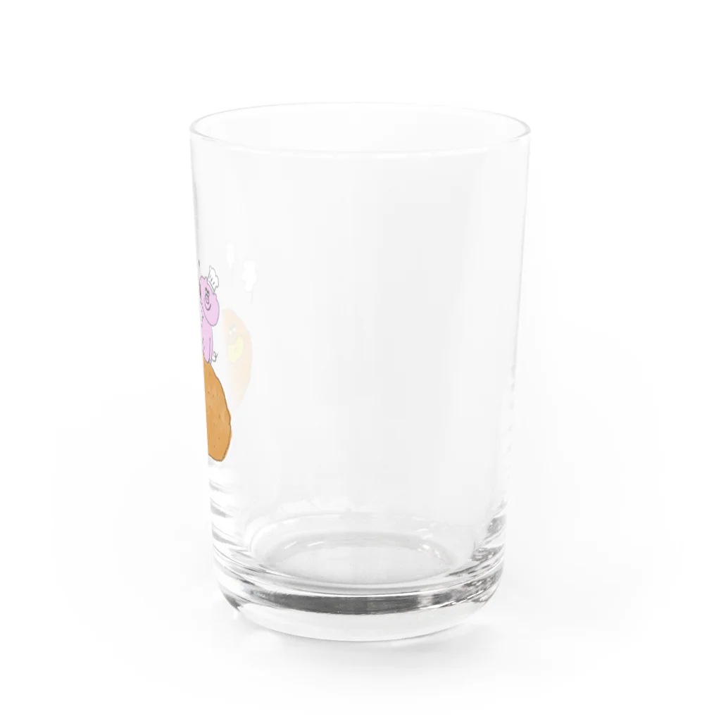 ココロ企画のコックさんとホクホクかぼちゃコロッケ Water Glass :right