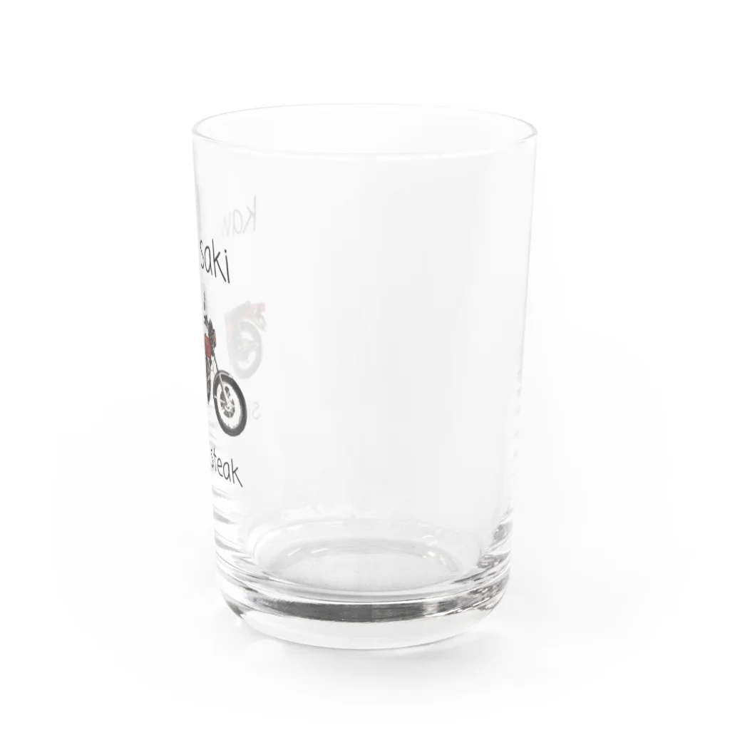 82motorcyclageのカワサキ　ザッパー　バイク Water Glass :right