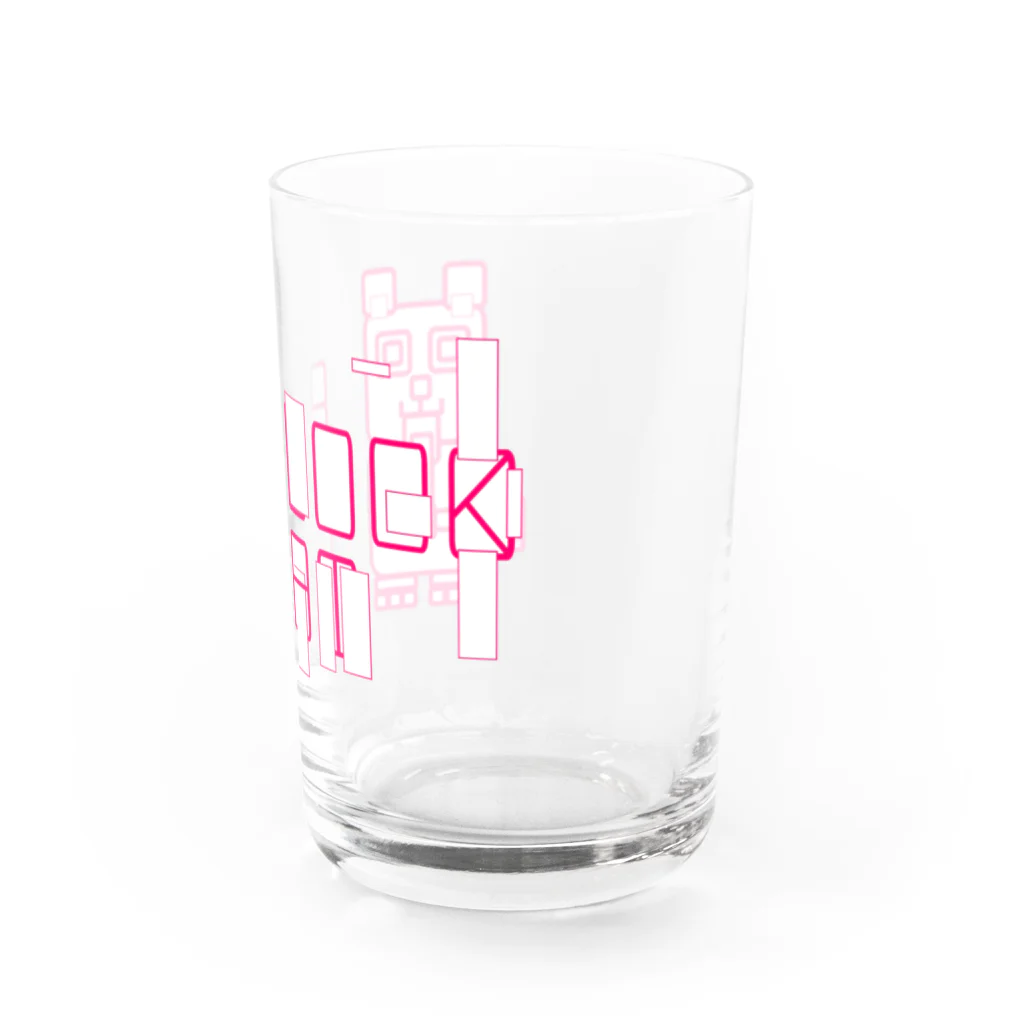 Rabbithumanaspetsの#BLOCKCAT（赤） Water Glass :right