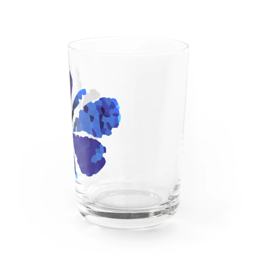 un.title.の5th. flower blue Water Glass :right