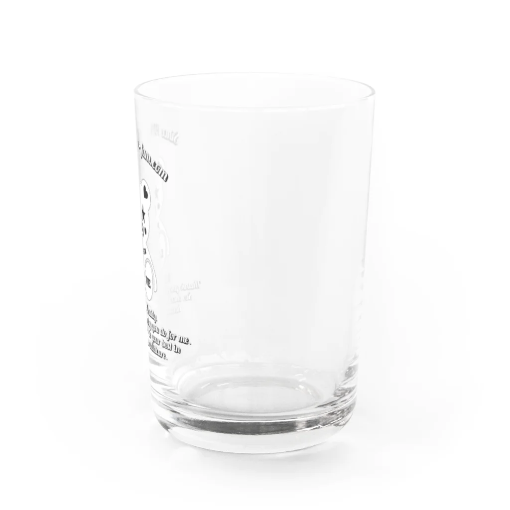 P➛fam.comのP➛KUMAちゃん(白) Water Glass :right