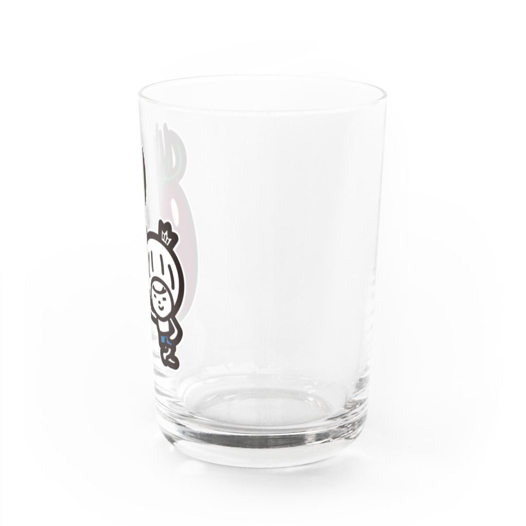 きくのらくがきのプラム形ミニトマト(ブラック)ときく Water Glass :right