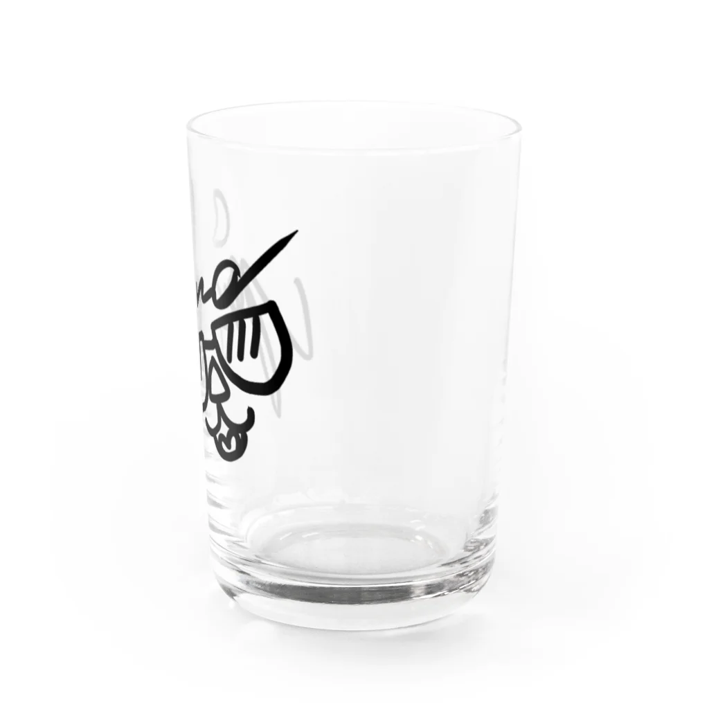 よしの(・∞・)っ =͟͟͞͞★☆のYSNサイン（黒文字） Water Glass :right