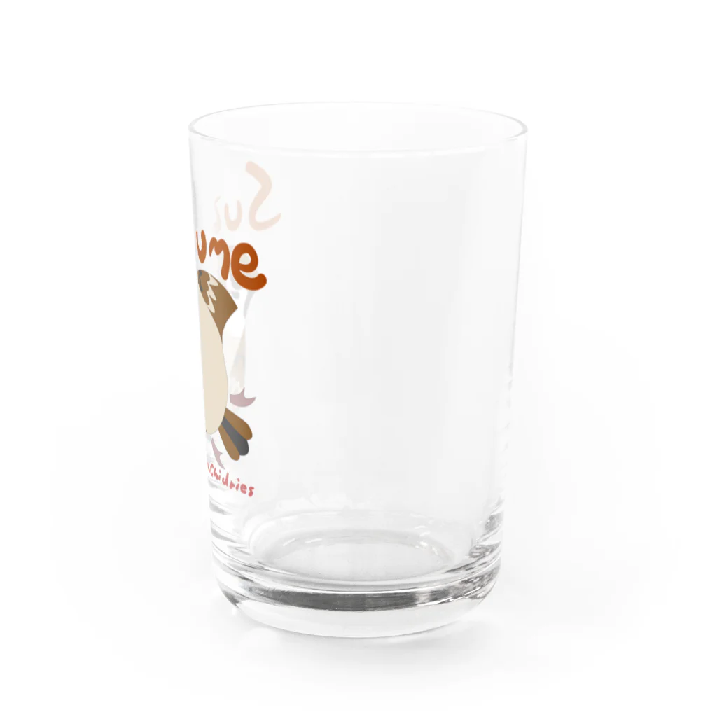 みつば牛乳のちどりーず　スズメ Water Glass :right