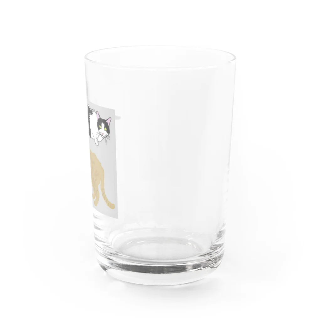 刺し屋シュガーアリスの猫と猫 Water Glass :right