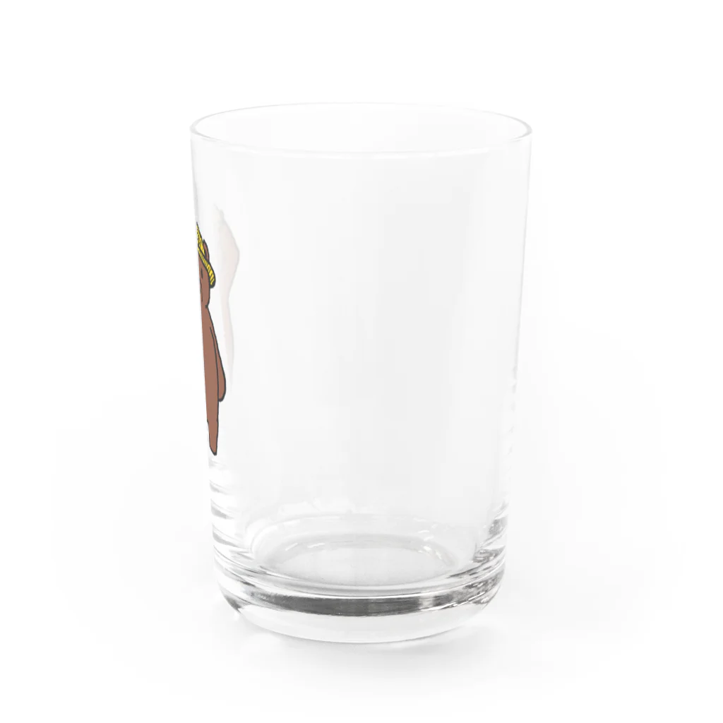 みちゃうお店の麦わら帽子みちゃうベア Water Glass :right