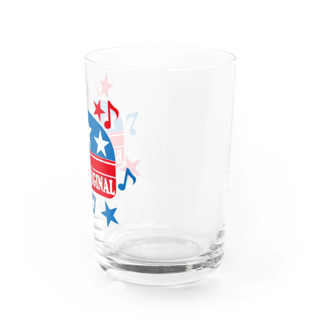 バンズオリジナルの<BUN'S ORIGINAL> バンズバーガーロゴ Water Glass :right