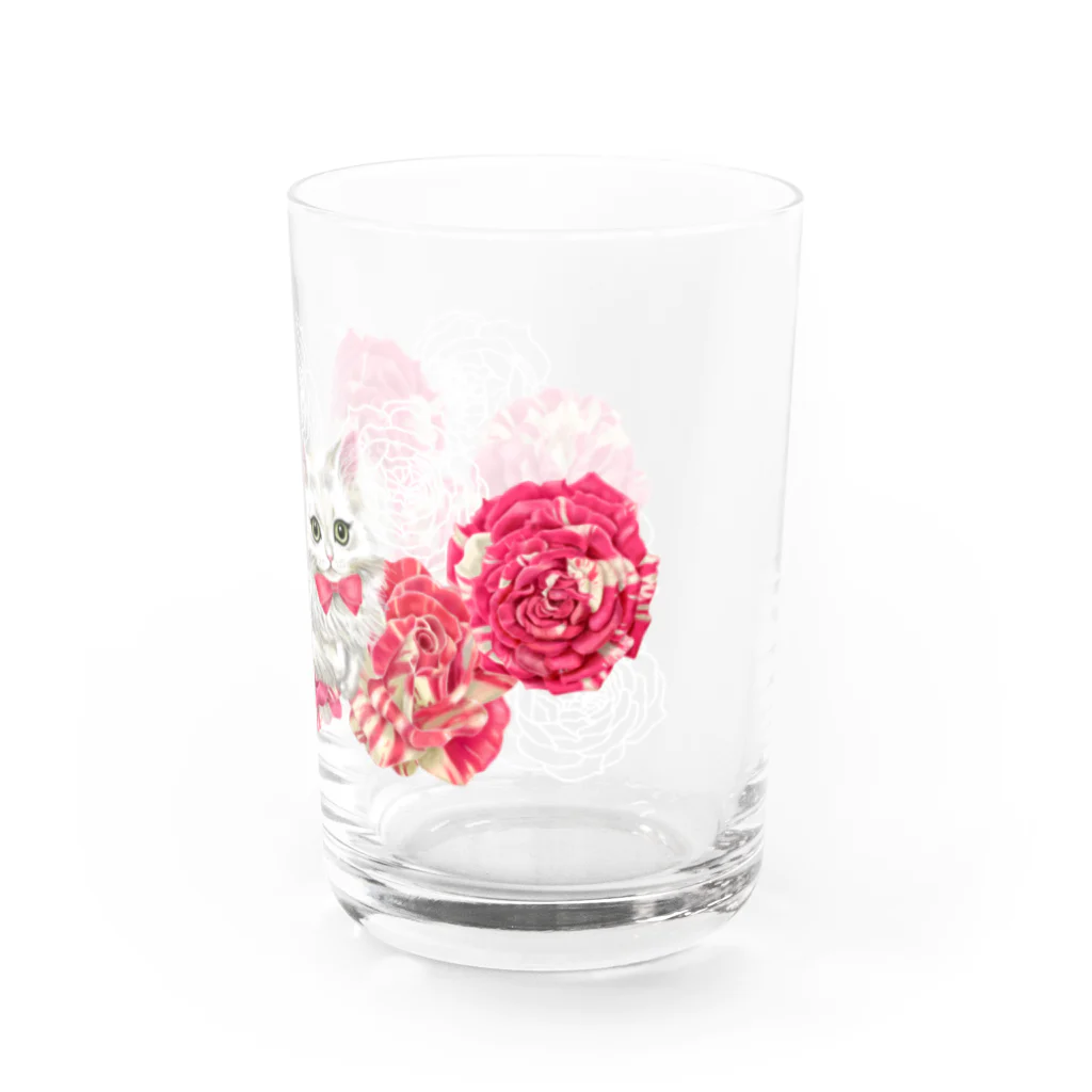 Ａｔｅｌｉｅｒ　Ｈｅｕｒｅｕｘの薔薇とチンチラシルバー Water Glass :right