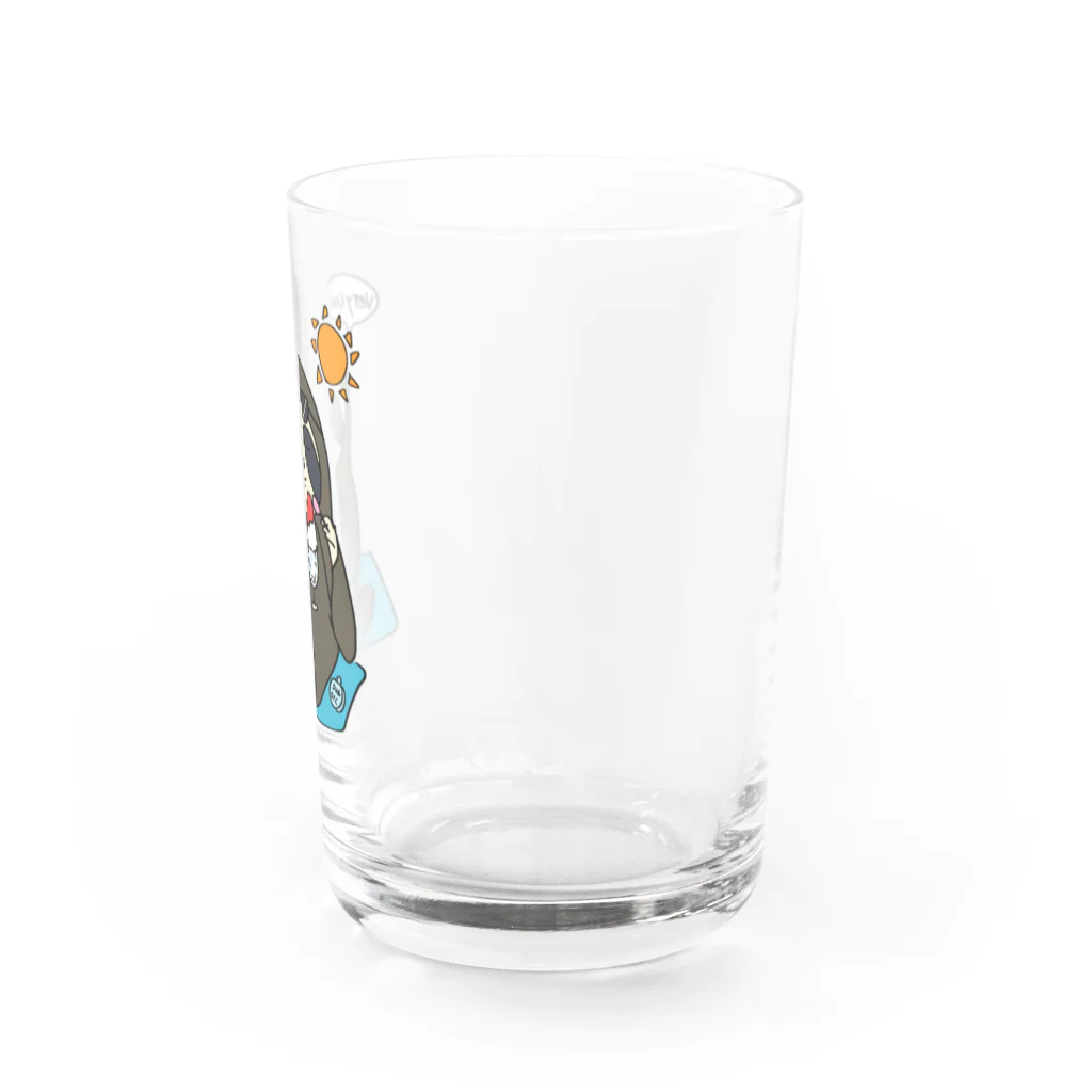 ナマケモノ屋さんのサマーバケーションなナマケモノさん Water Glass :right