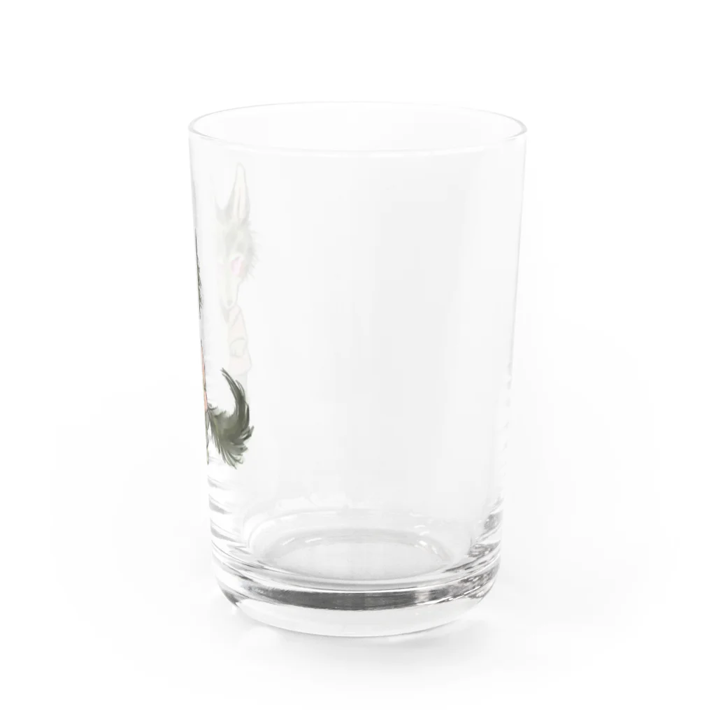 ノアオオカミのオオカミのウルフル Water Glass :right