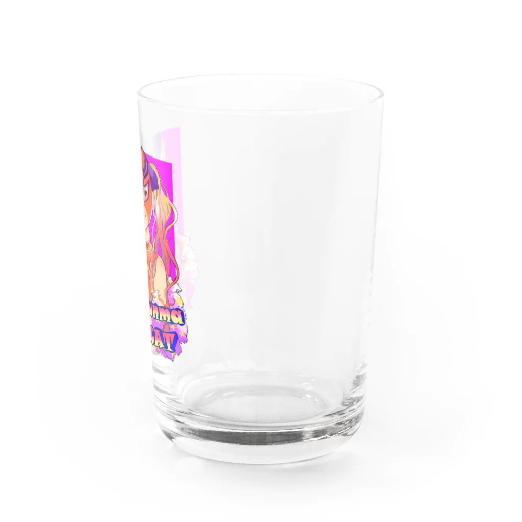 覆面MANIA＆CMLLの群馬キャット x Uno Dinero Water Glass :right