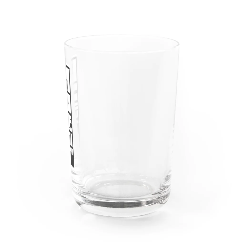 樹カズ・Hime.art SHOPのひらがなロゴ・ブラック Water Glass :right