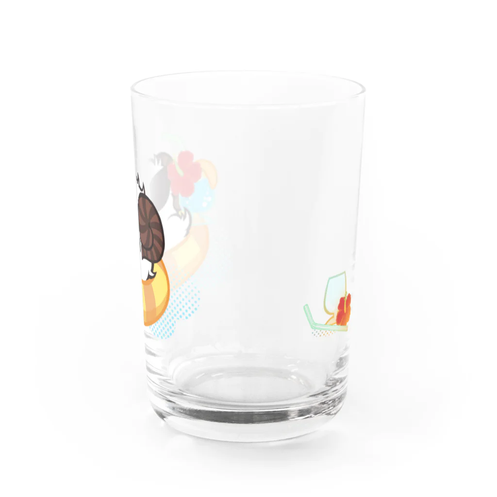 サメノのレイニー　サマーバケーション Water Glass :right