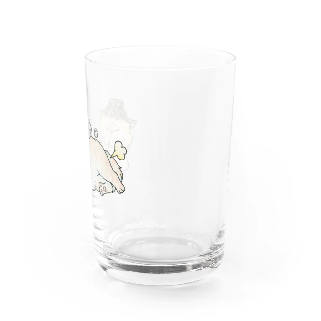 猫神神社の仏ニャン Water Glass :right