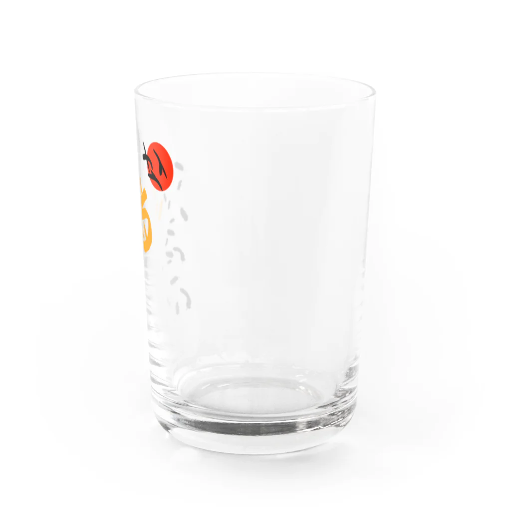 Siderunの館 B2の和デザインな烏(黒)  Water Glass :right