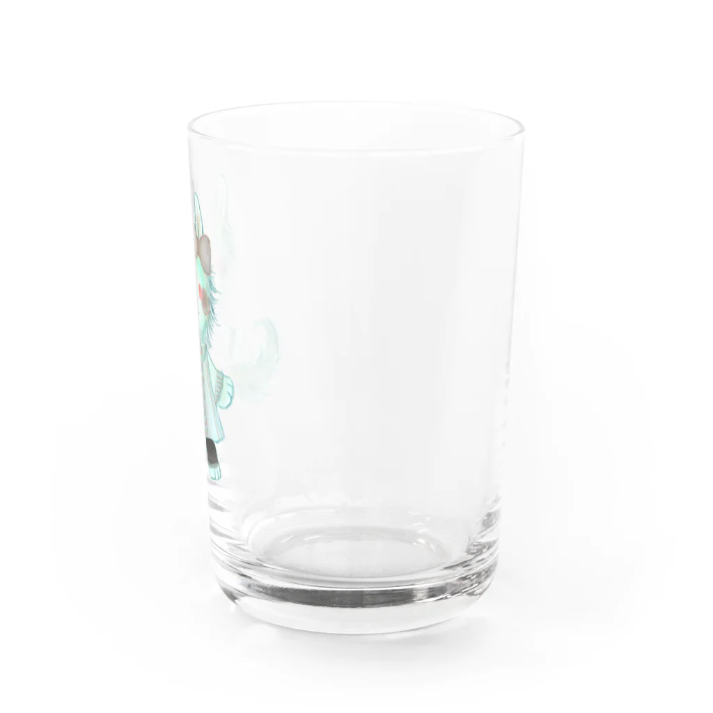 ノアオオカミのオオカミのウルフル Water Glass :right