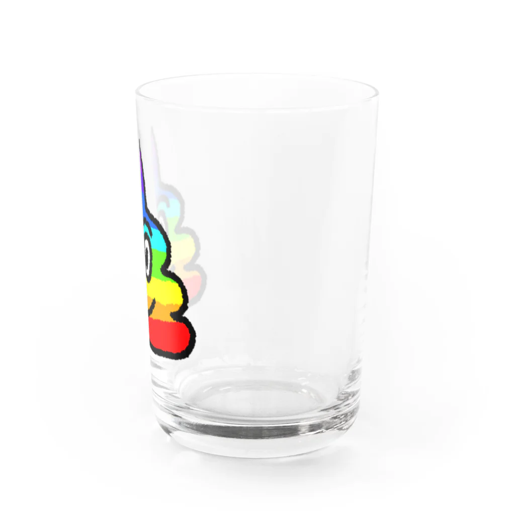 さつまいもおもしろグッズSWEET_POTATOのにじいろうんちグラス Water Glass :right