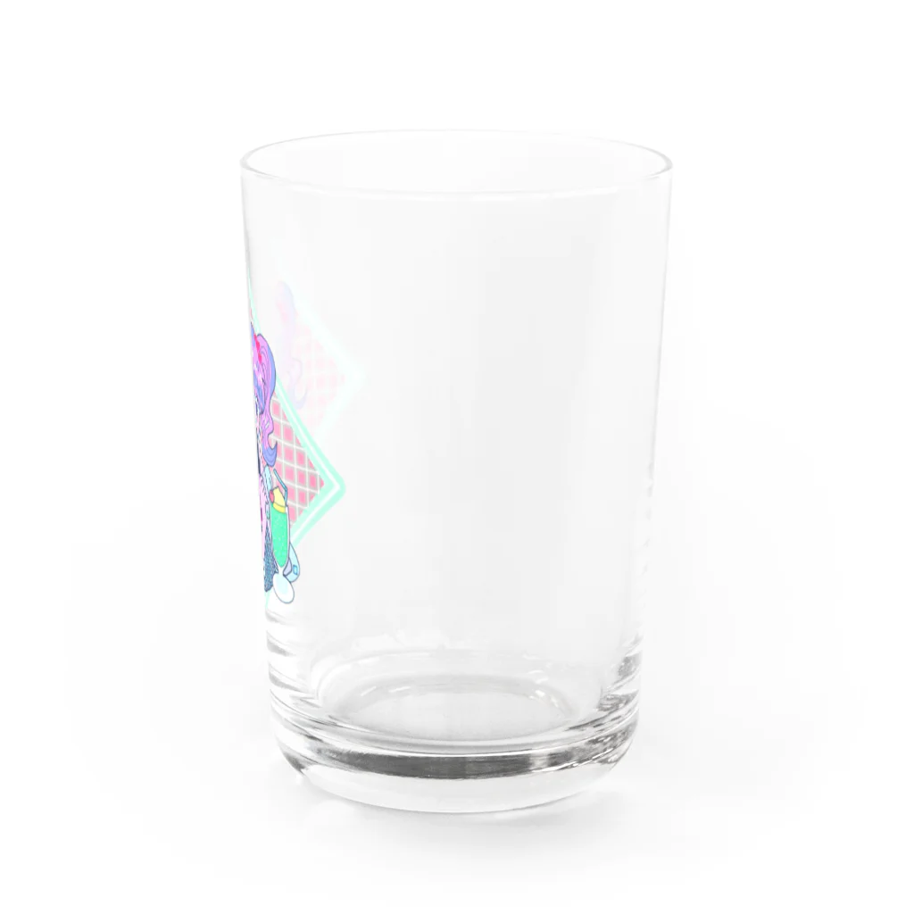 ぴらりのしゅわしゅわ★クリームソーダ Water Glass :right