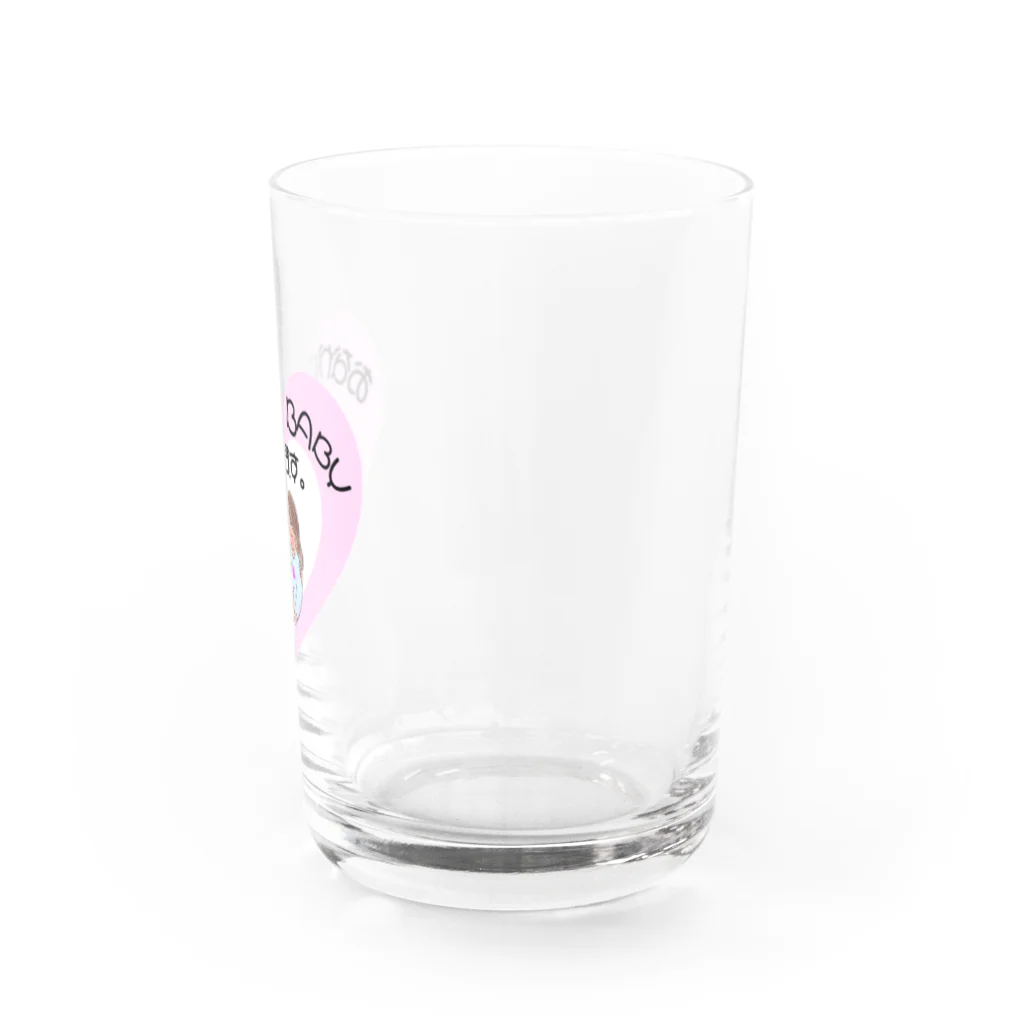 May you be happyのお腹にBABYがいます Water Glass :right