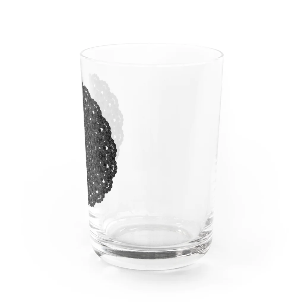 ひまわりの雪の華④ブラック グラス右面