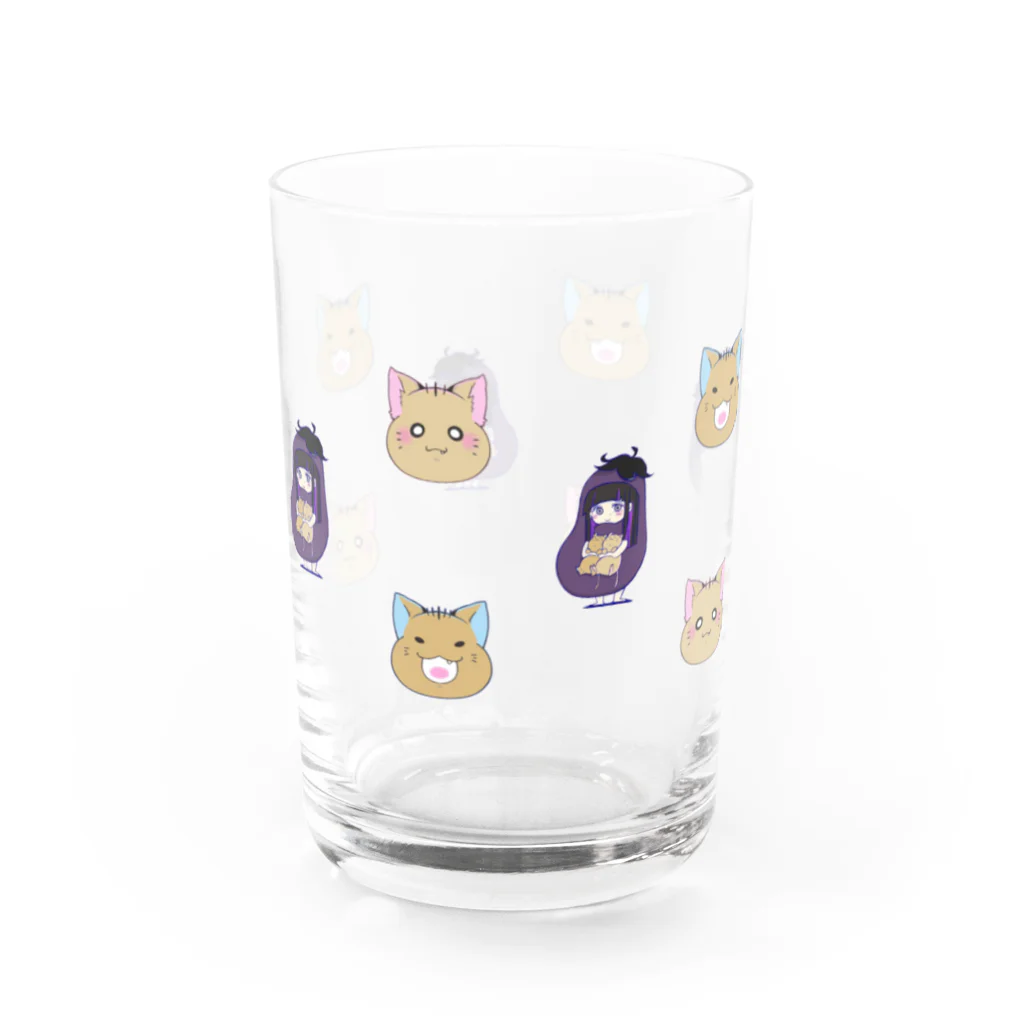 なすびちゃんねるストア♡のなすびちゃんと猫ズ Water Glass :right