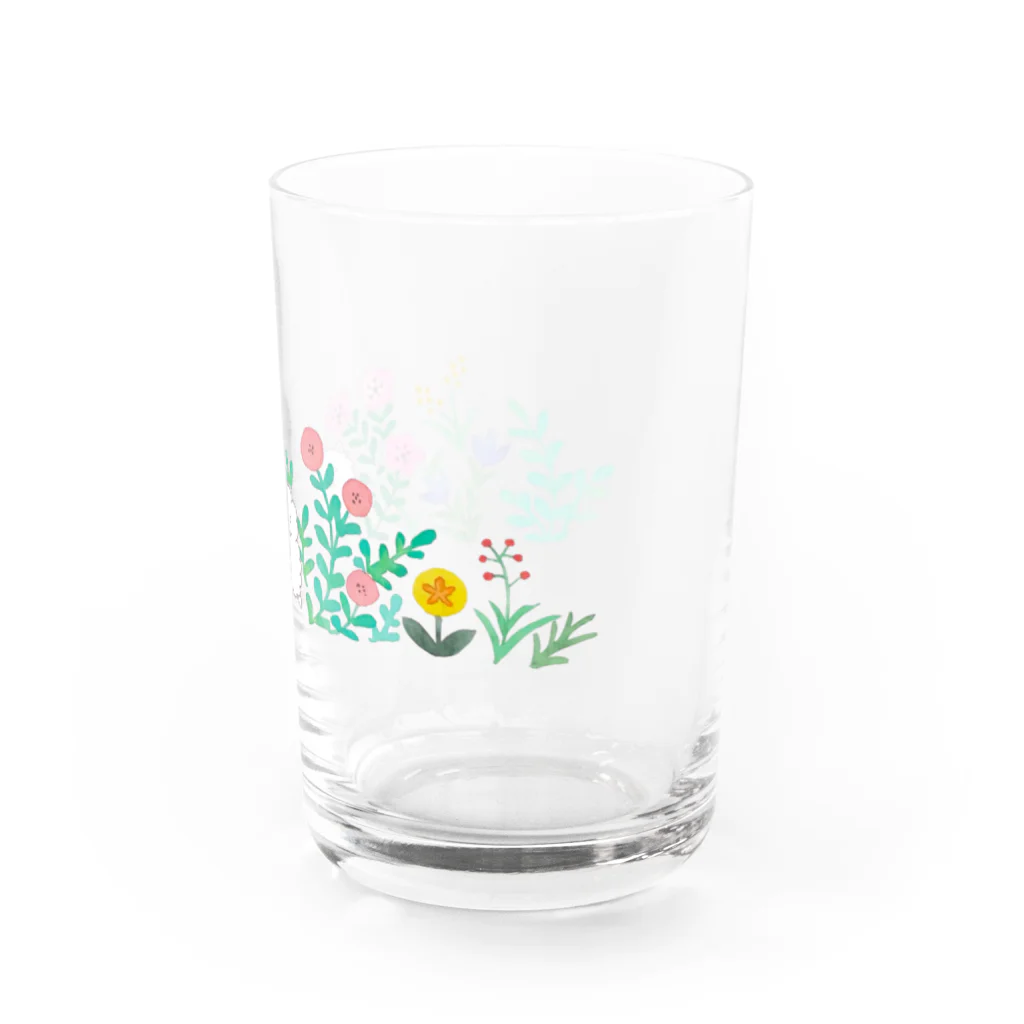 もくもくモクレンの日本スピッツデザインショップのおさんぽスピッツ Water Glass :right