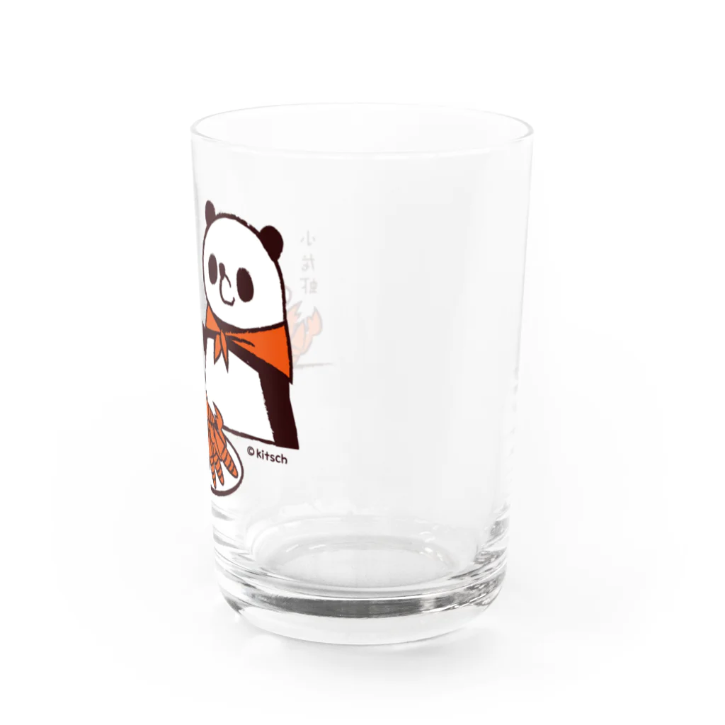 キッチュのパンダのおはなし　ザリガニ食べよ！パンダとワニ Water Glass :right