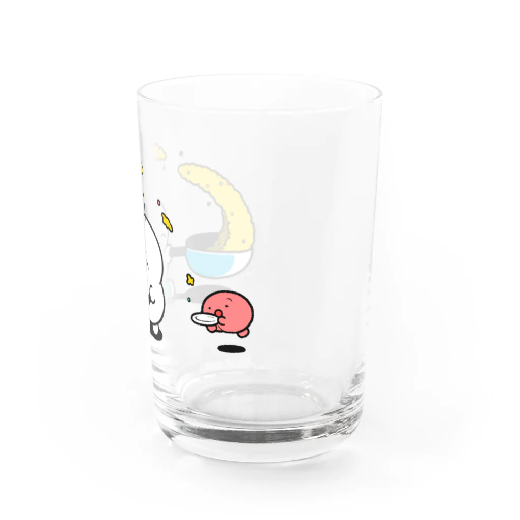 ぷりぷりうちゅうじんとぽこチャの店のチャーハンとぷりぷりうちゅうじん Water Glass :right