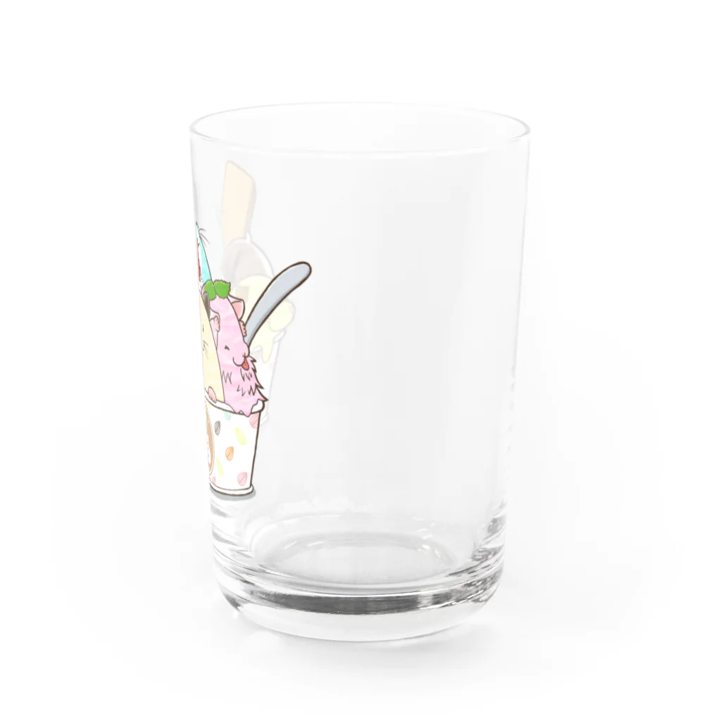 ショップみにあに。のはむアイスクリーム Water Glass :right