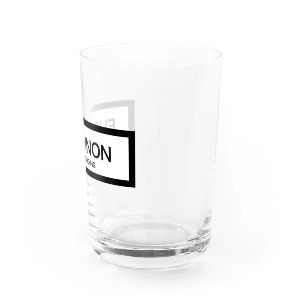 FUCKINONのロゴ Water Glass :right