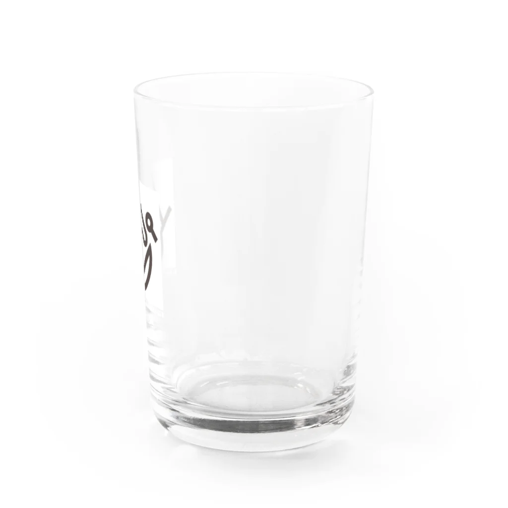 桐谷こむぎのおみせｽｽﾞﾘ支店の桐谷こむぎロゴ・白 Water Glass :right