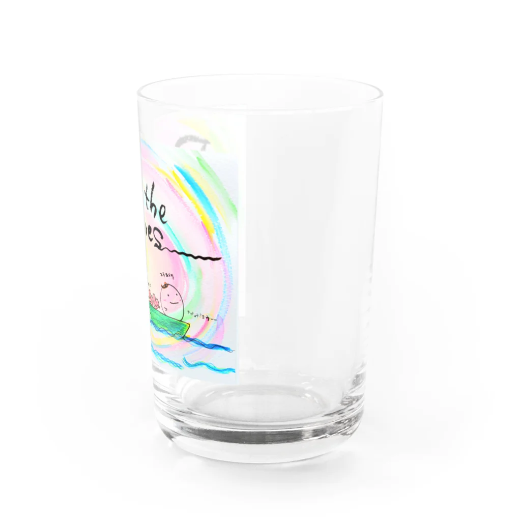 holoholomiのRide the waves Water Glass :right