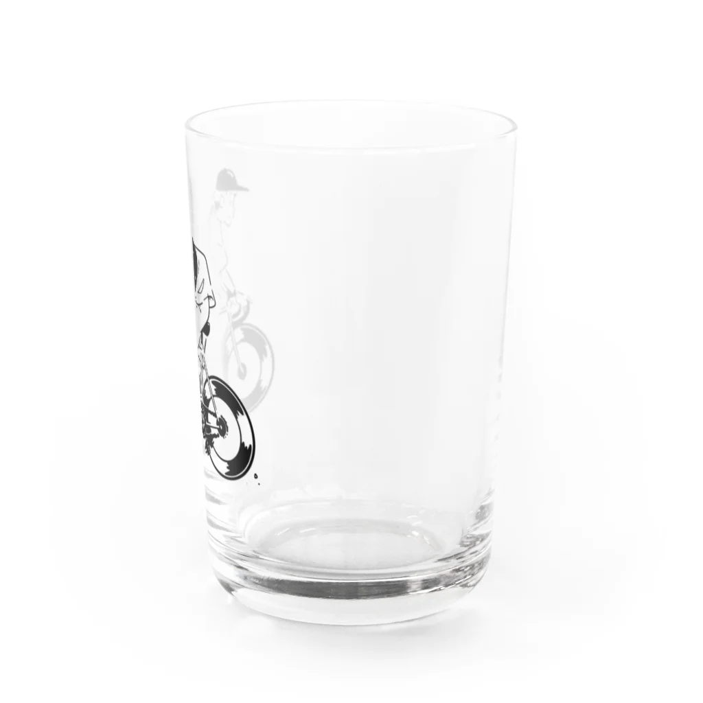 山形屋米店のピストバイクでポタリング Water Glass :right