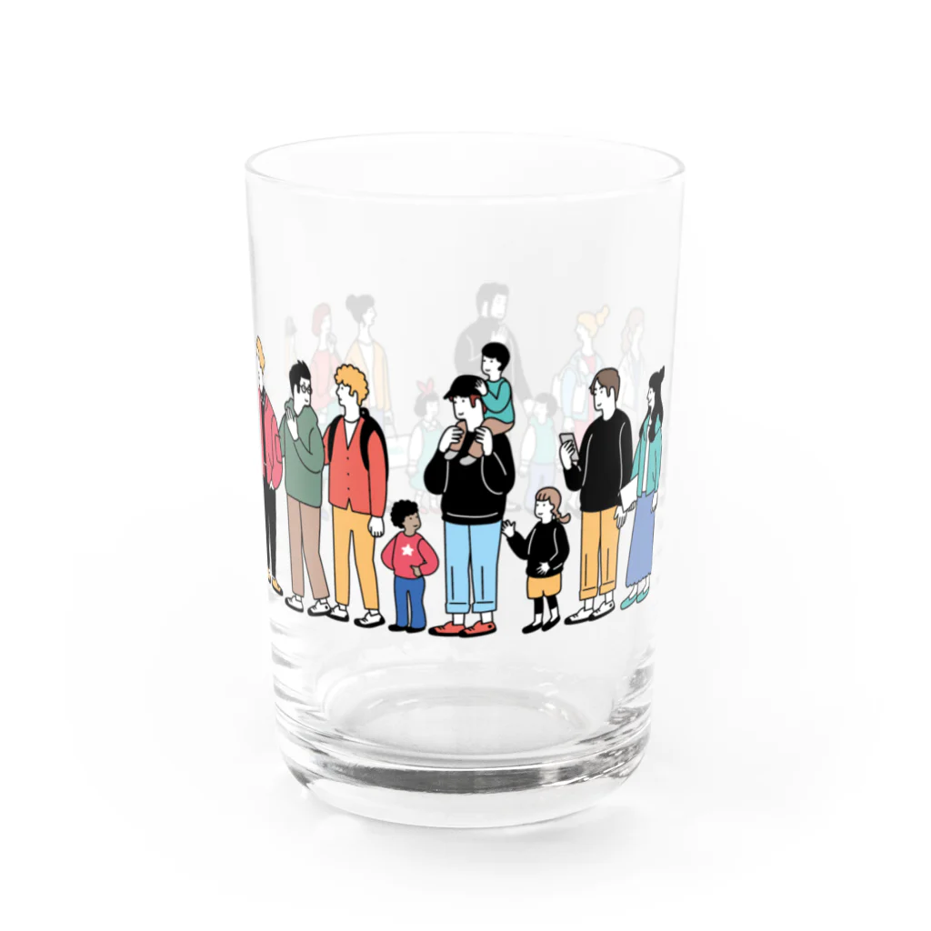 マツの大勢の人たち Water Glass :right