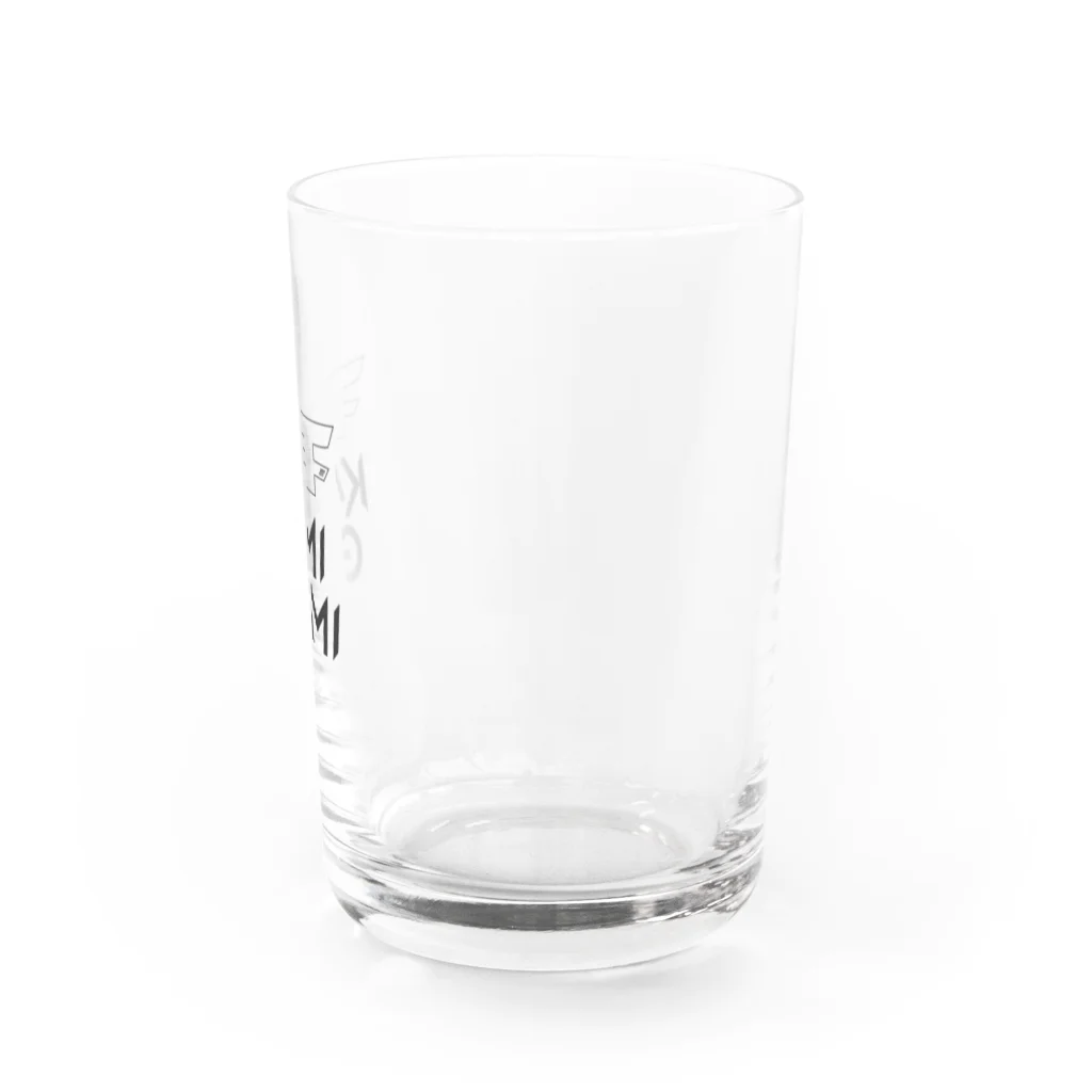 KAMI-GAMI from NTPの『KAMI-GAMI』logo ブラック Water Glass :right