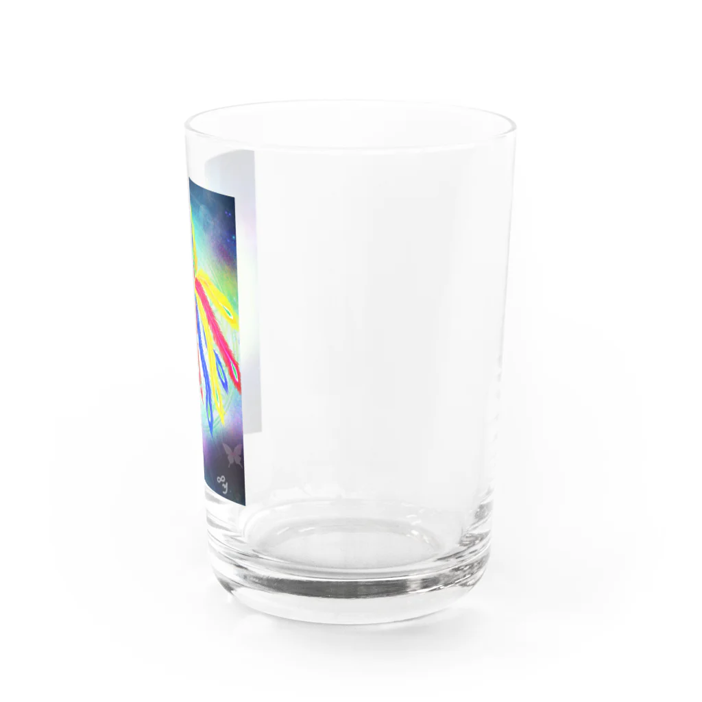銀の龍の不滅の鳳凰様 Water Glass :right