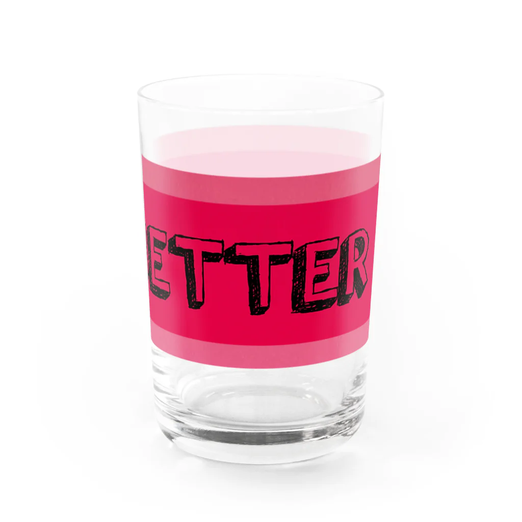 OPPAI CATSのEVEN BETTER logo Water Glass :right