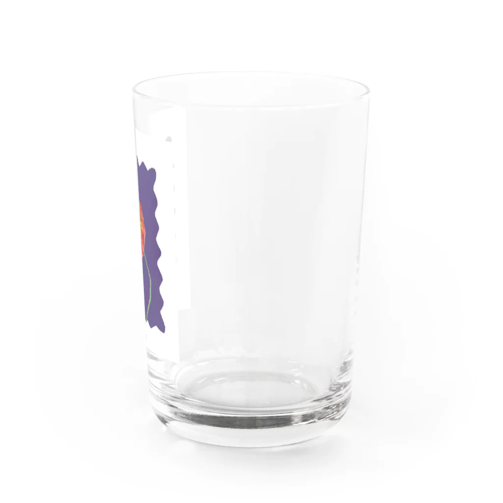oilpastelhinaのポピー Water Glass :right
