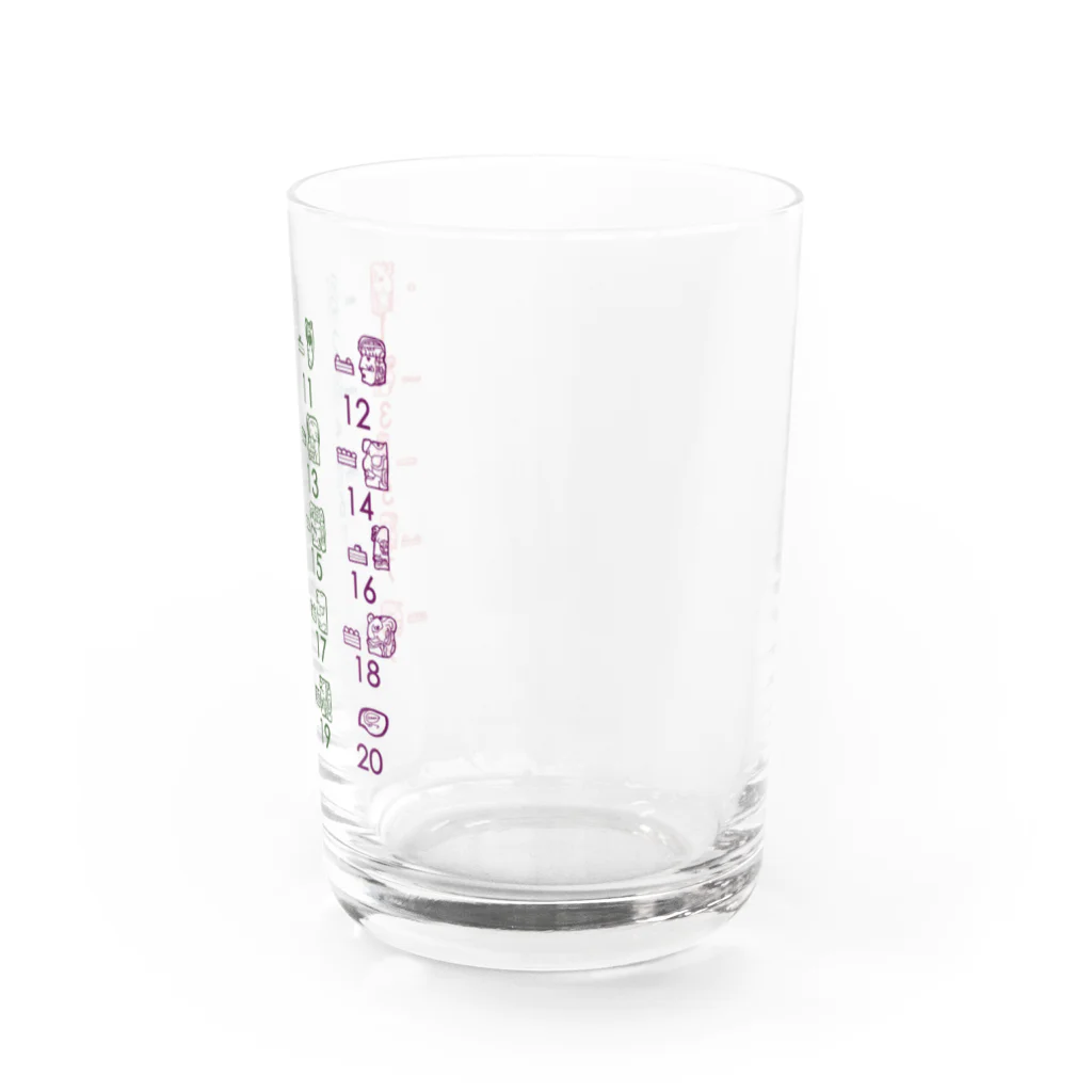 say-coのマヤ数字 Water Glass :right