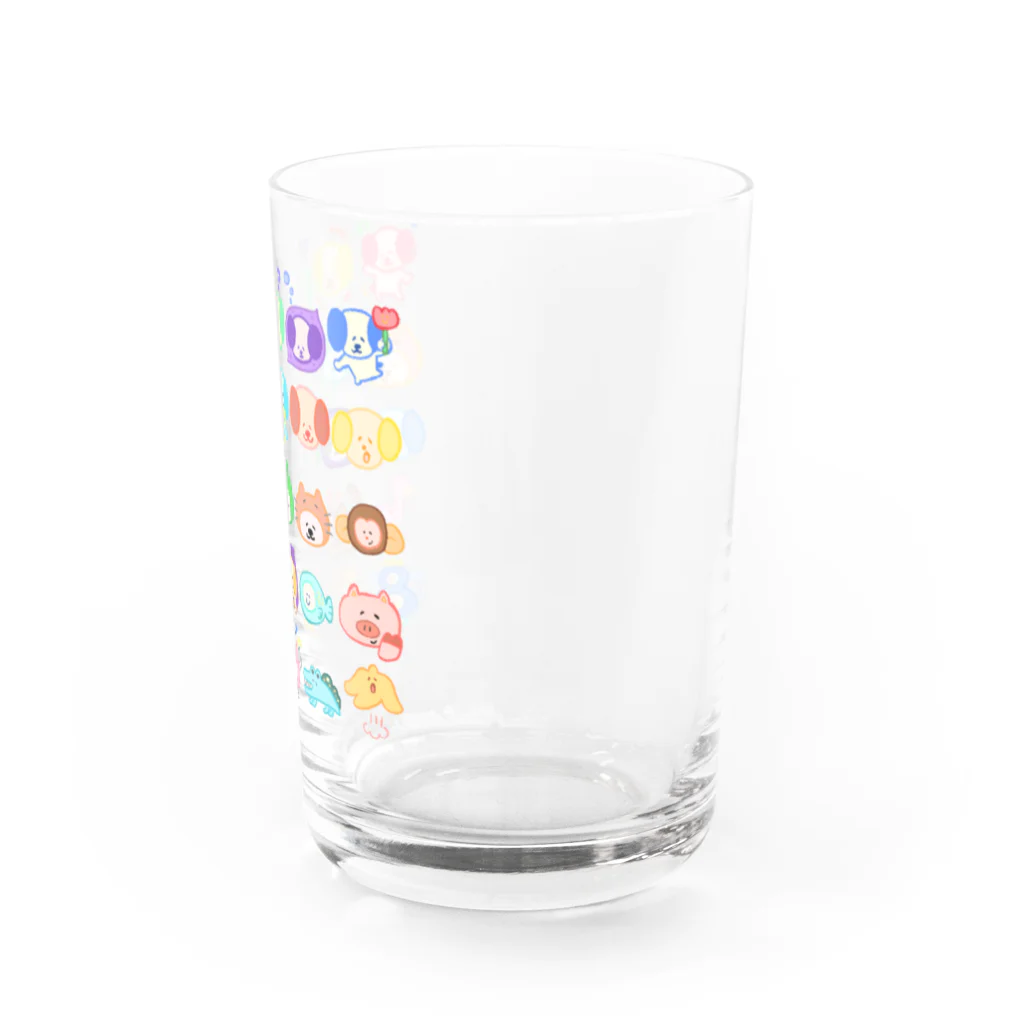 こどもいぬ｜ぬいぐるみ・絵のパステル こどもいぬフレンズ Water Glass :right