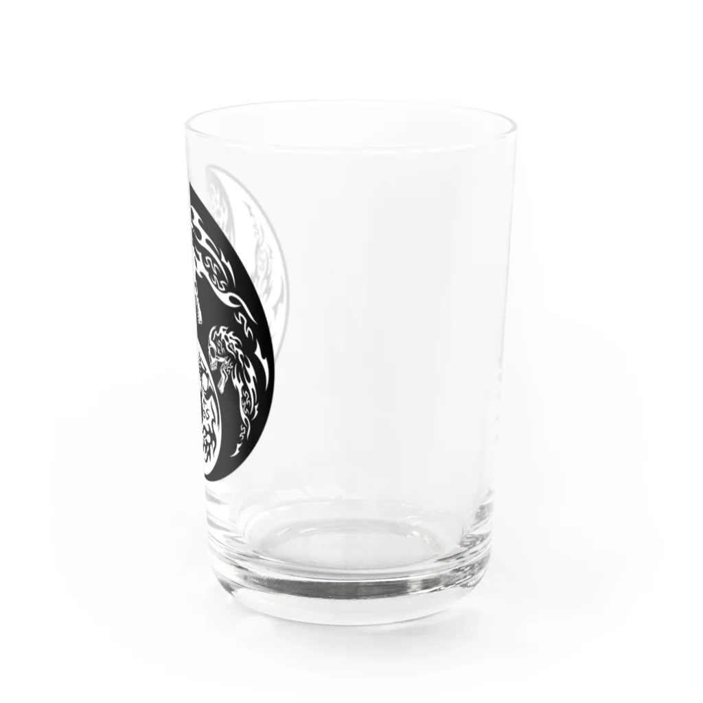 Ａ’ｚｗｏｒｋＳの陰陽二連髑髏 旋転（オリジナル家紋シリーズ） Water Glass :right