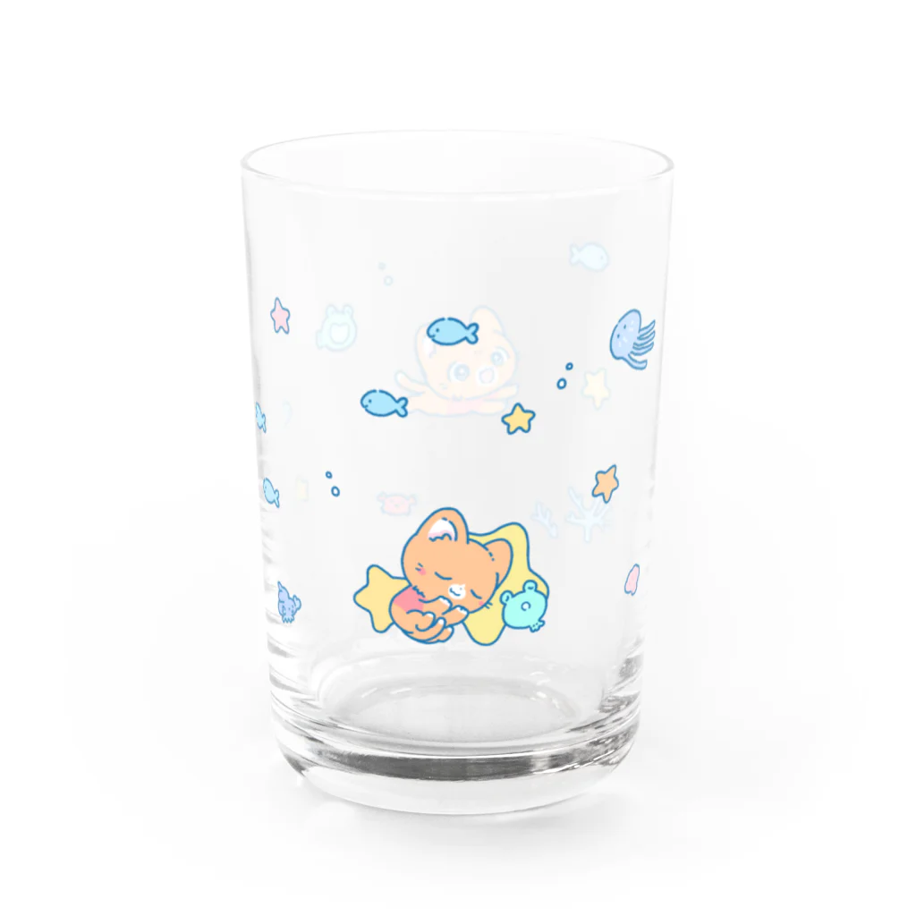 スタジオななほしのうとうと海水浴グラス Water Glass :right