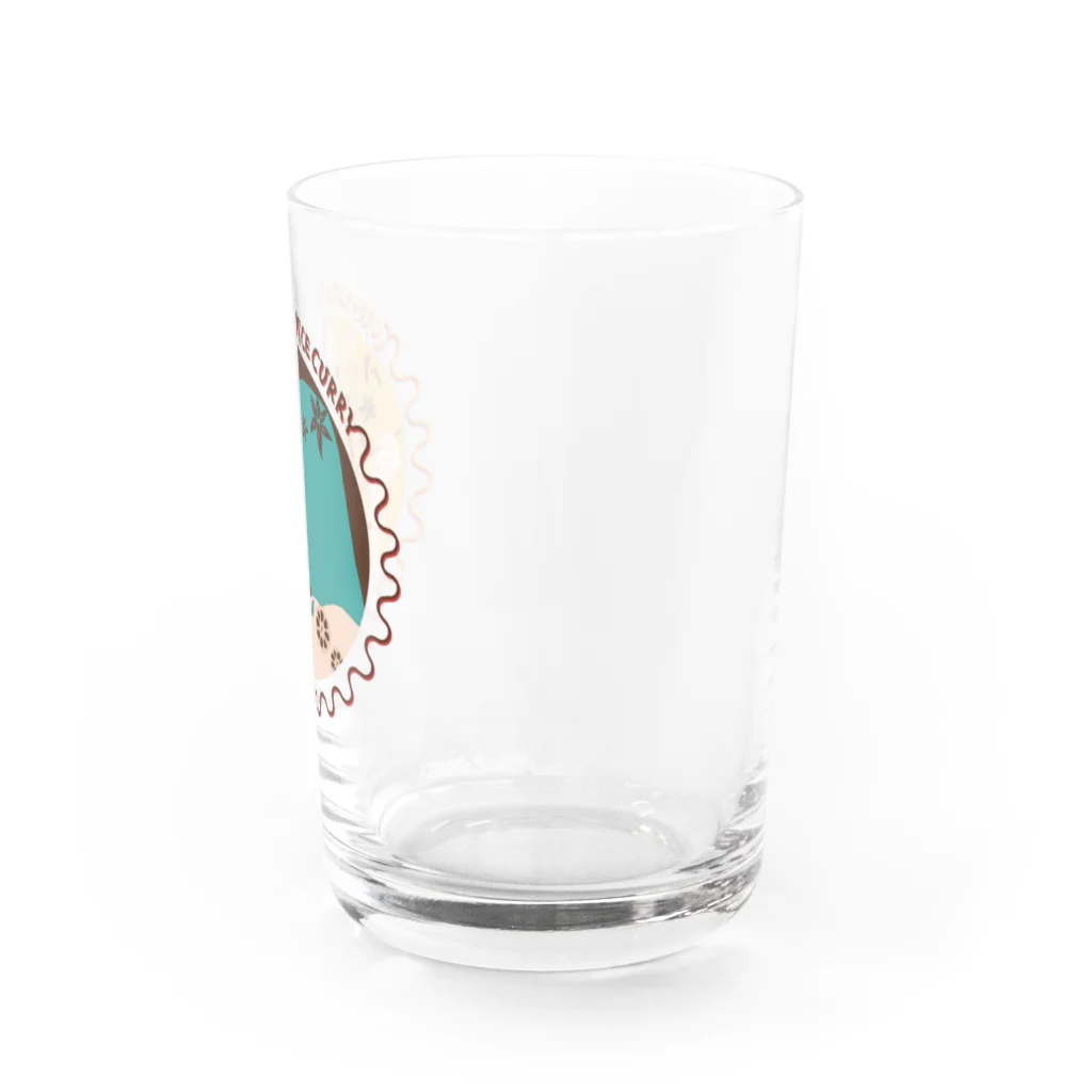 華麗なるスパイスカレー部のショップのcurry naru Tシャツ Water Glass :right