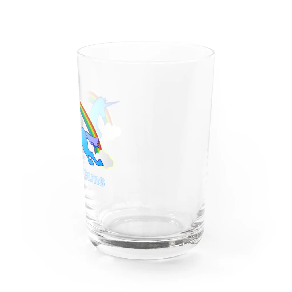 chicodeza by suzuriのかわいいユニコーン Water Glass :right