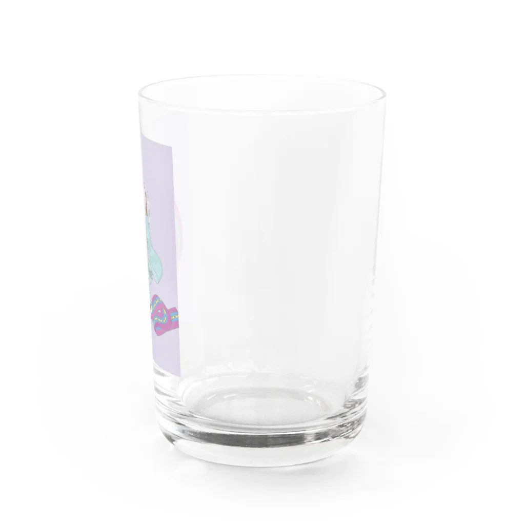 keeeeeep smilingの帯じゃ飛べんでしょ... 「アブーという名の猫」 Water Glass :right