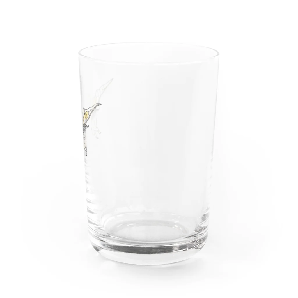 SHAKUTORIMUSHIのかいこがとわたし#silk moth and me Water Glass :right