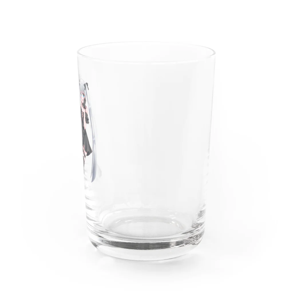 雨水ふみの白髪ちゃん Water Glass :right